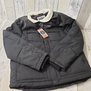 NWT - Levi's Men's Quilted Mixed Media Shirttail Work Wear Puffer Jacket LM2RP18